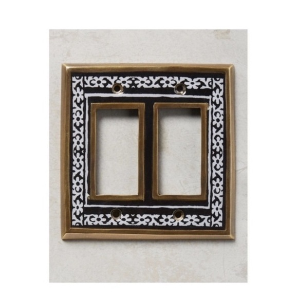 Anthropologie Rosita Double Rocker Lightswitch Cover. - Picture 1 of 4